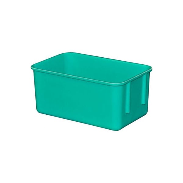 Mfg Tray Nestable Storage Tote, 9-3/4 in L x 6-1/8 in W x 4-1/2 in H, Green, Fiberglass 9261085113 - main